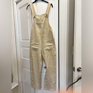 MATE the Label Cream Straight Leg Jumpsuit